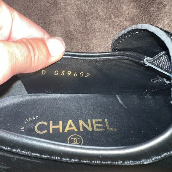 CHANEL LOAFERS BLOCK SHOES CC LOGO - Picture 12 of 16